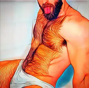 hairy man art profile picture